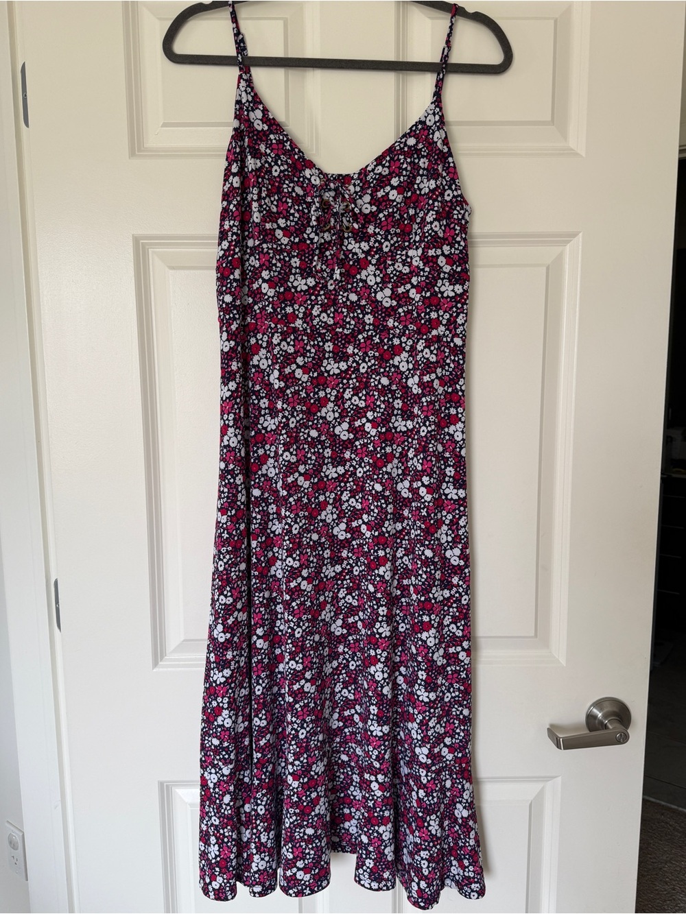 Michael Kors Floral Spaghetti-Strap Midi Dress